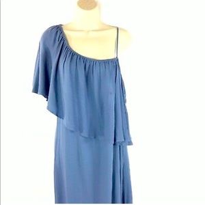 Ella Moss one shoulder ruffle dress